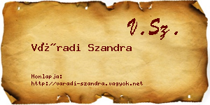 Váradi Szandra névjegykártya