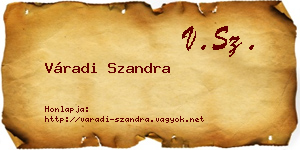 Váradi Szandra névjegykártya